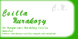 csilla murakozy business card