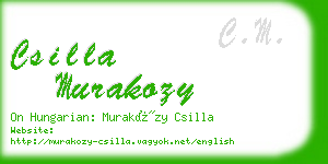 csilla murakozy business card